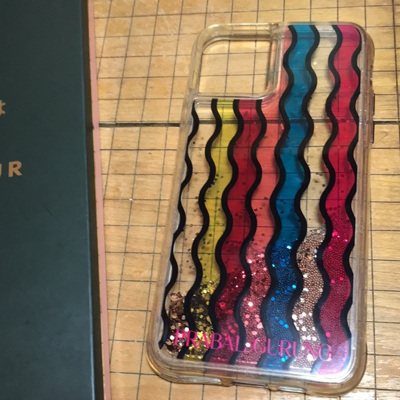 kate spade Silver Glitz 6.5”H iPhone 11 Pro Max GUC, Prabal Gurung Glitter Waves - Picture 8 of 13